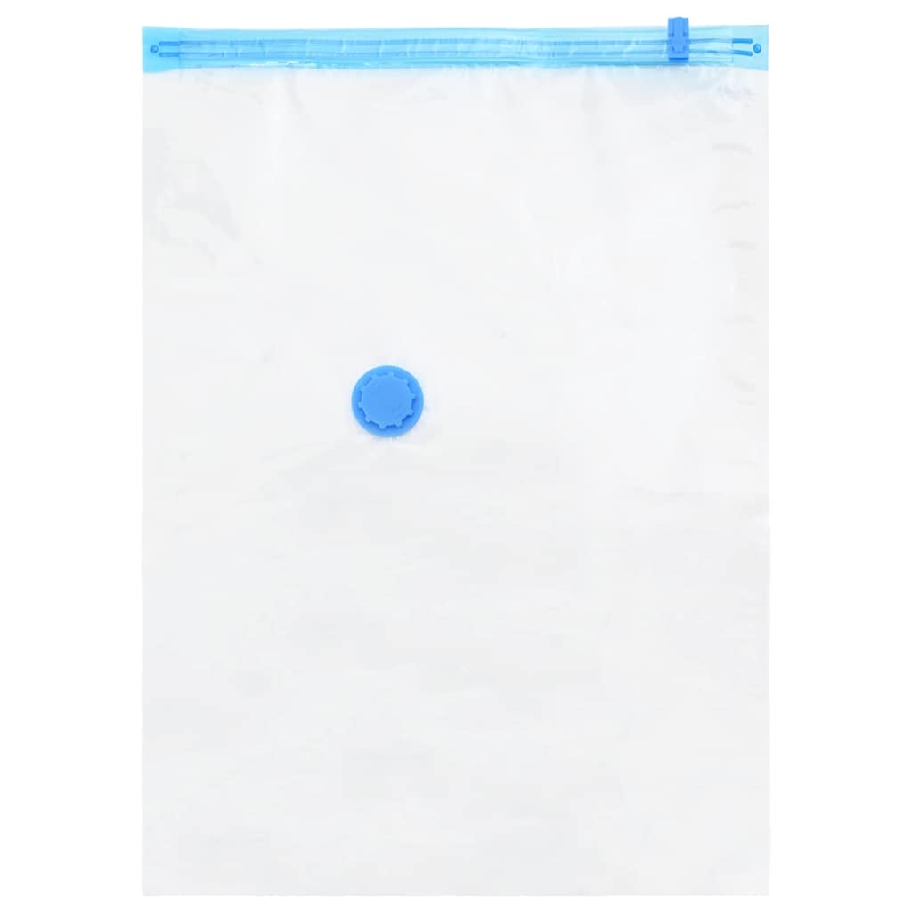 Oppbevaringsposer 50 pcs Transparent og blå 70 x 50 cm vidaXL