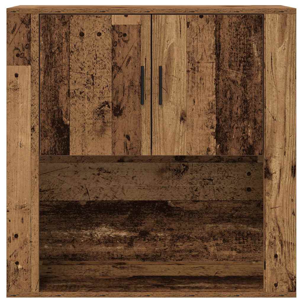 Veggskap med hylle Gamle tre 80 x 33 x 80 cm Konstruert tre