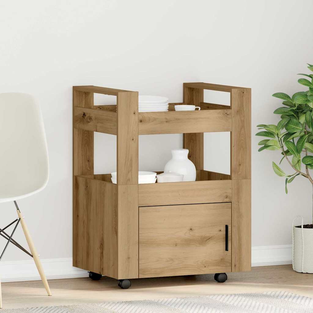 Kjøkkenvogn artisan eik 60 x 45 x 80 cm Konstruert tre