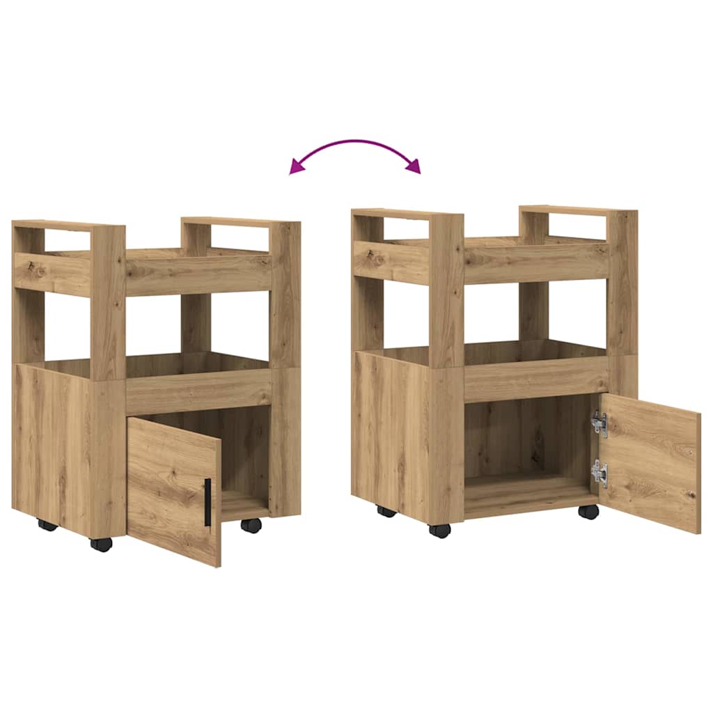 Kjøkkenvogn artisan eik 60 x 45 x 80 cm Konstruert tre