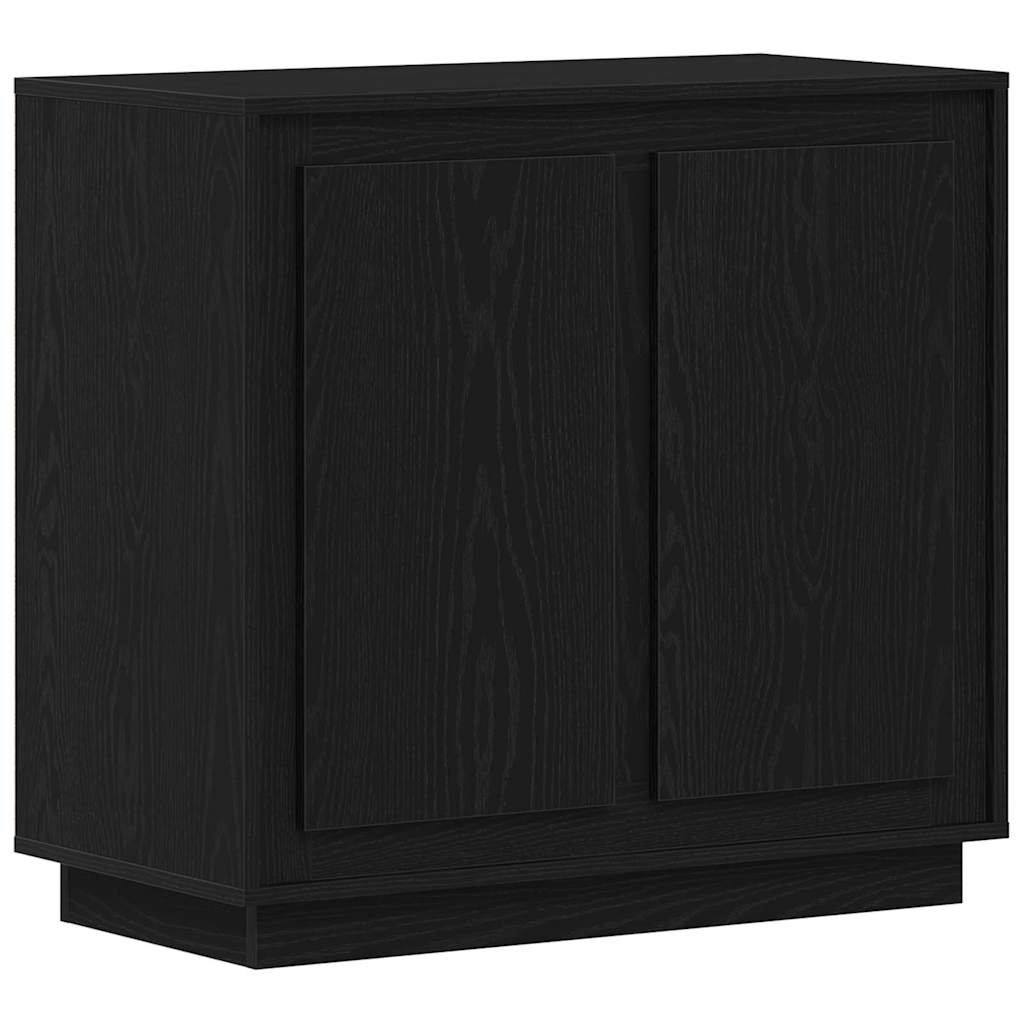 Serviesskap Svart Eik 80 x 40 x 75 cm Konstruert tre