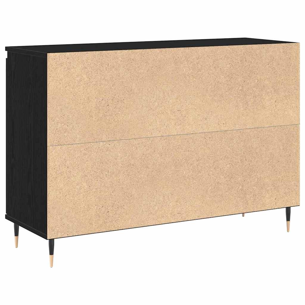 Serviesskap Svart Eik 101,5 x 35 x 70 cm Konstruert tre