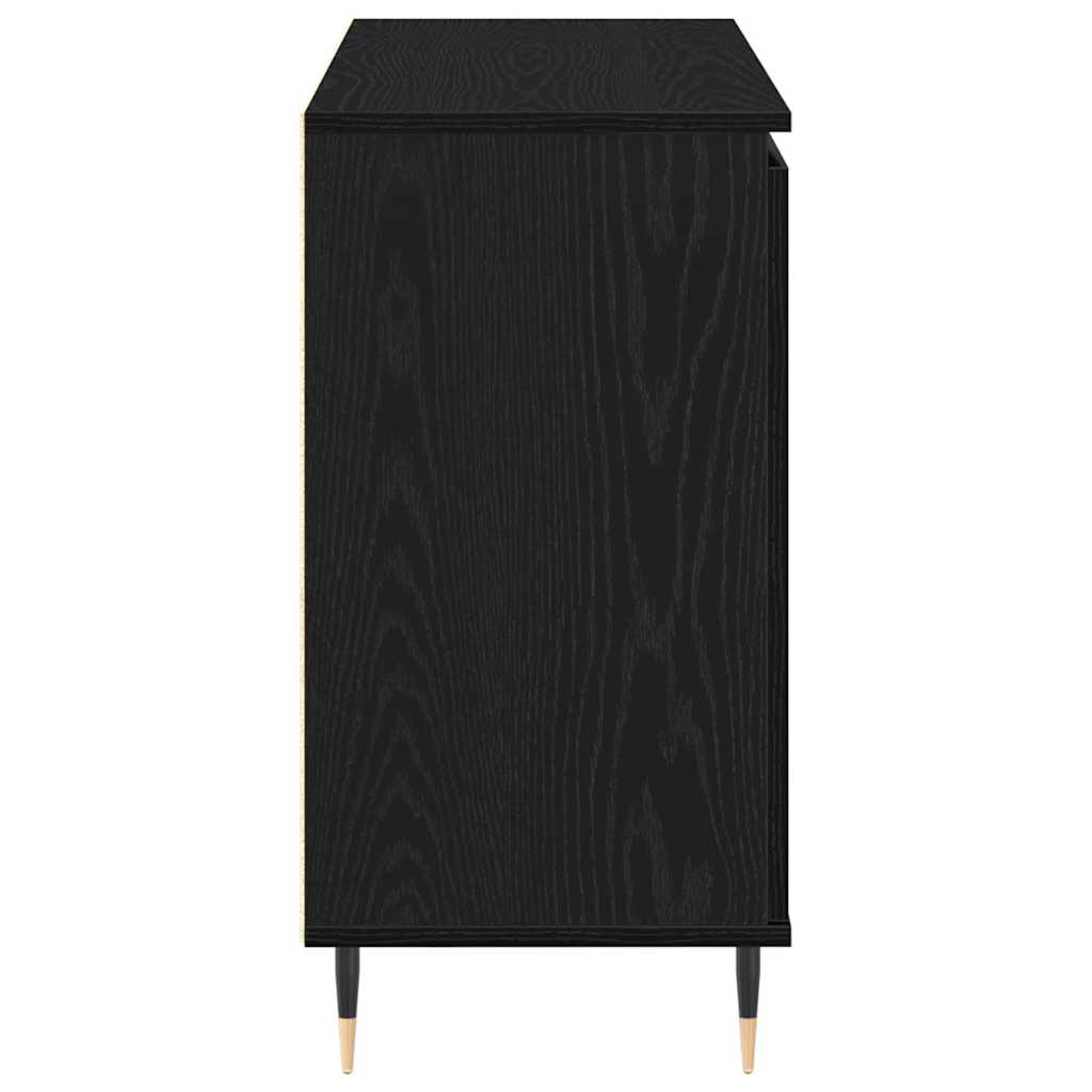 Serviesskap Svart Eik 101,5 x 35 x 70 cm Konstruert tre