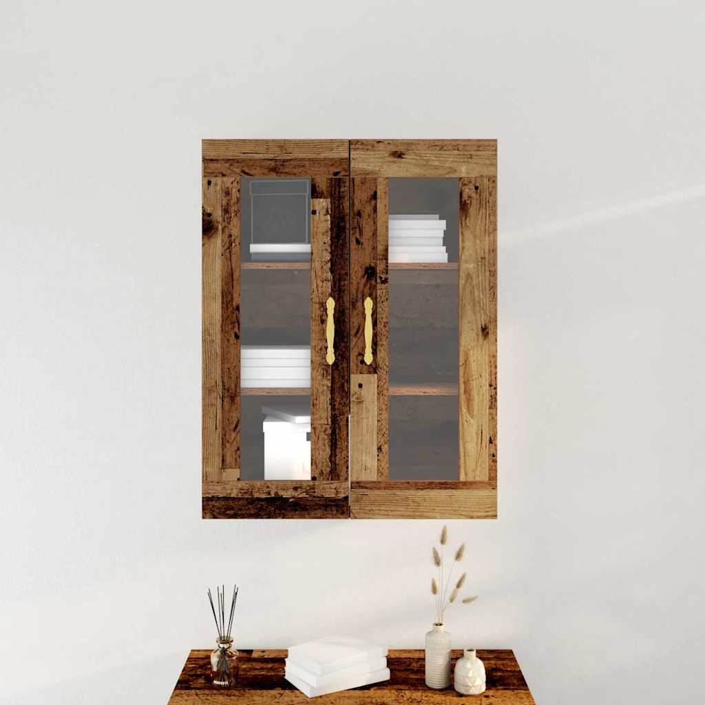 Veggskap Veggmontert Gamle tre 69,5 x 34 x 90 cm Konstruert tre