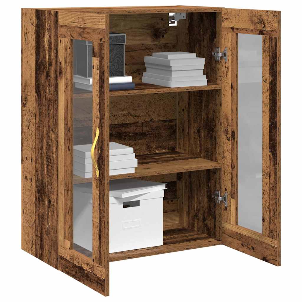 Veggskap Veggmontert Gamle tre 69,5 x 34 x 90 cm Konstruert tre