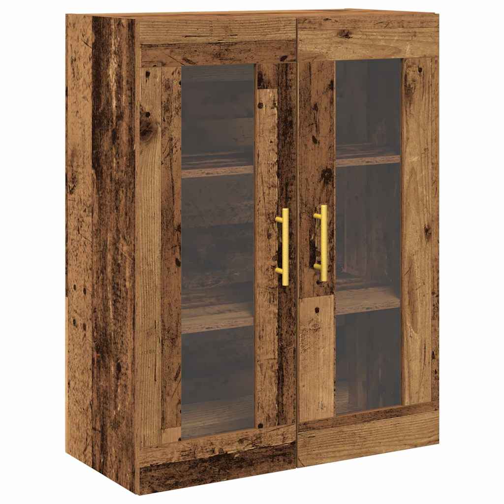 Veggskap Veggmontert Gamle tre 69,5 x 34 x 90 cm Konstruert tre