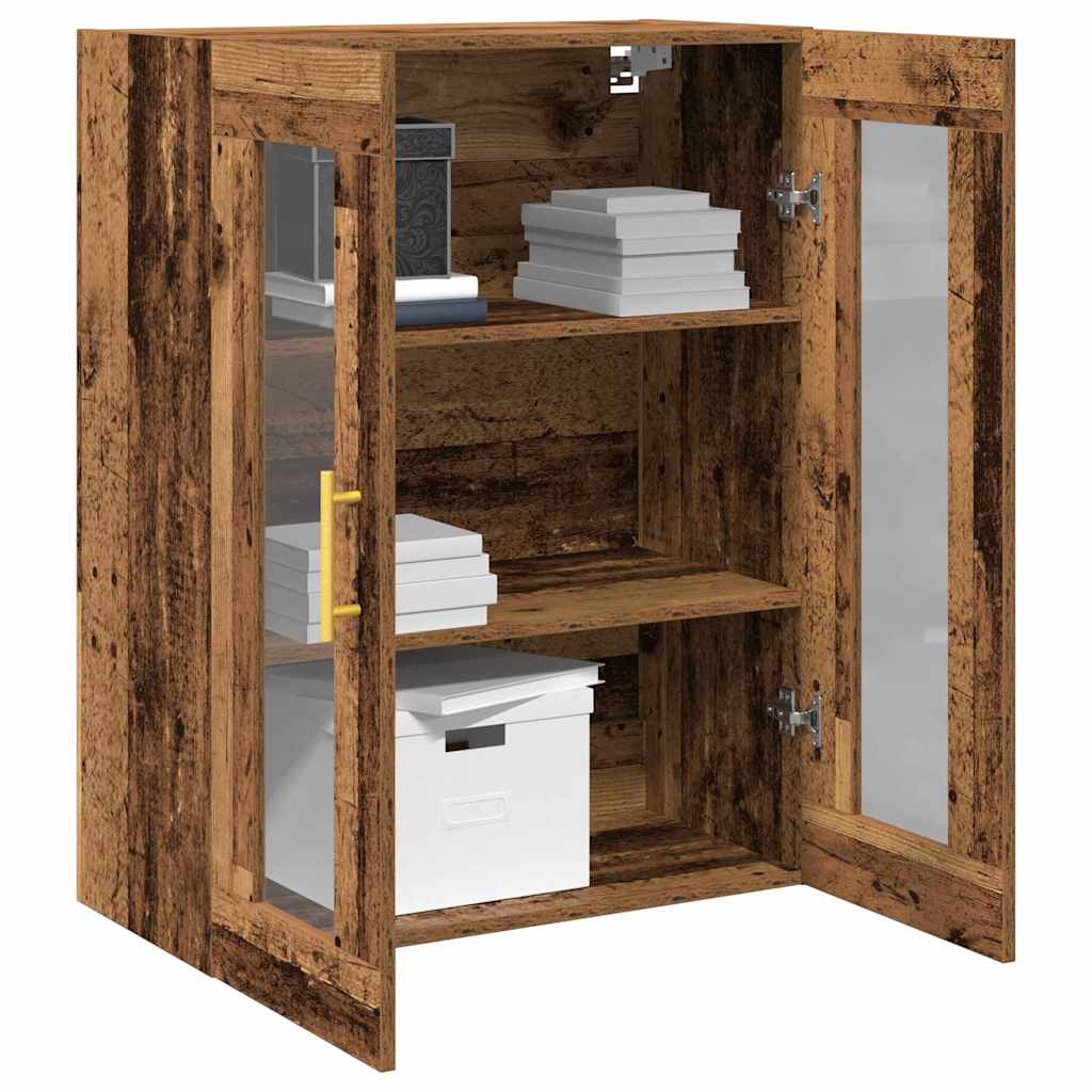 Veggskap Veggmontert Gamle tre 69,5 x 34 x 90 cm Konstruert tre