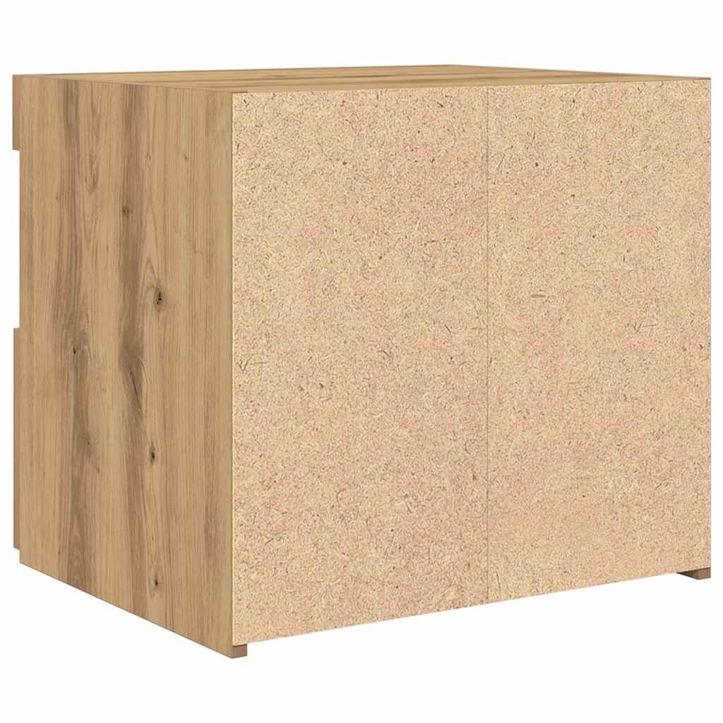 Nattbordskap 2 pcs Artisan Eik 50 x 40 x 45 cm Konstruert tre
