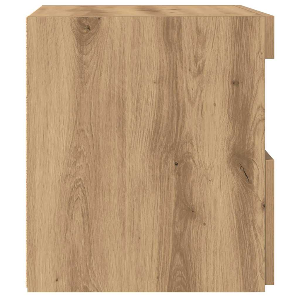 Nattbordskap 2 pcs Artisan Eik 50 x 40 x 45 cm Konstruert tre