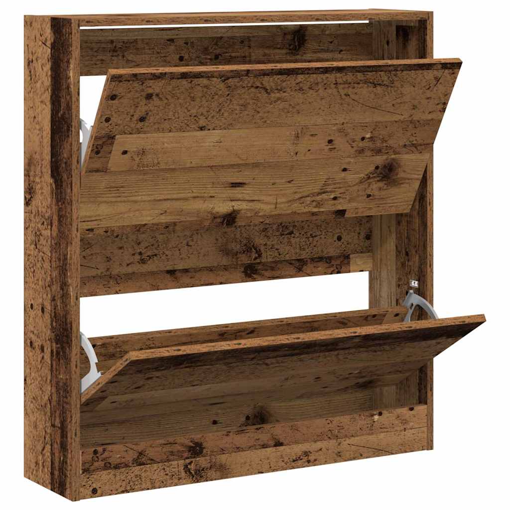 Sko Skap med hylle Gammelt tre 80 x 21 x 87,5 cm Konstruert tre