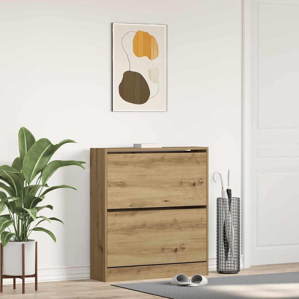 Sko Skap 80 x 21 x 87,5 cm Konstruert tre Røkt eik