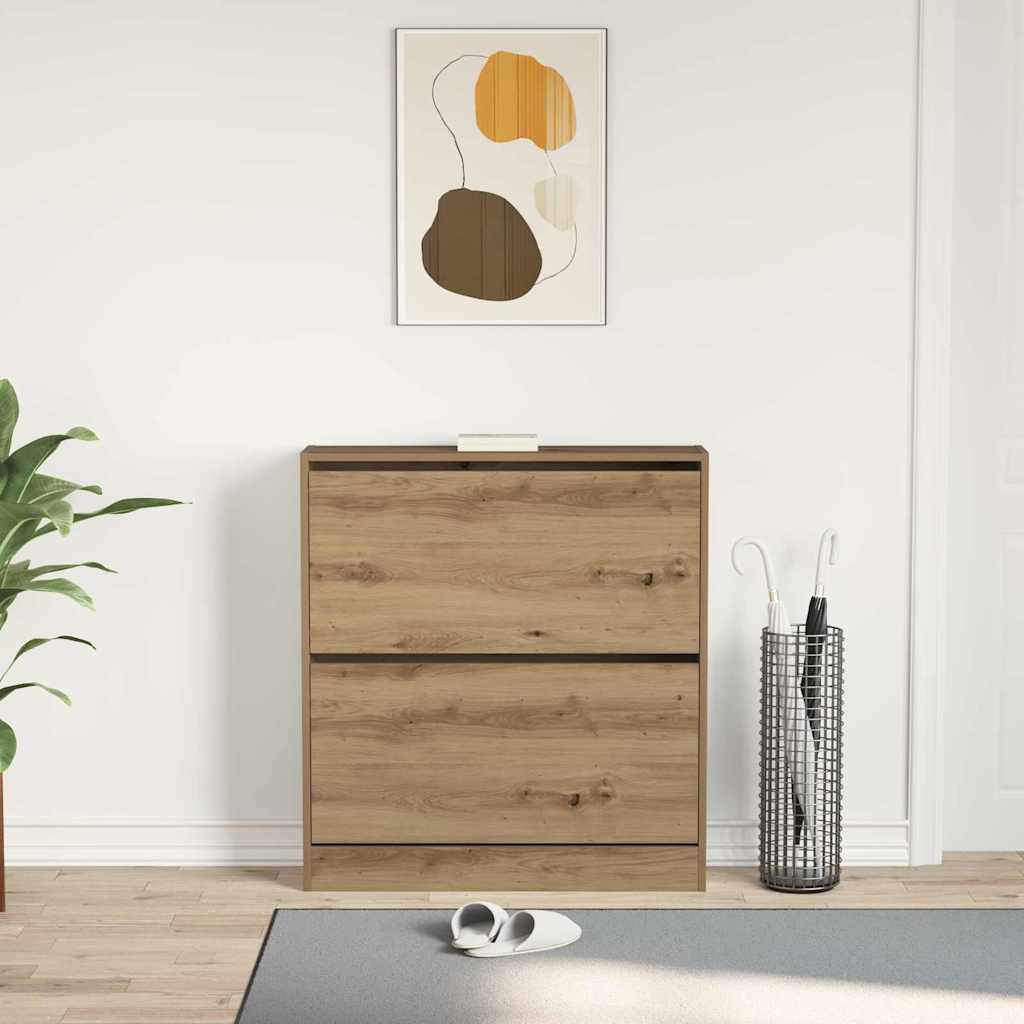 Sko Skap 80 x 21 x 87,5 cm Konstruert tre Røkt eik