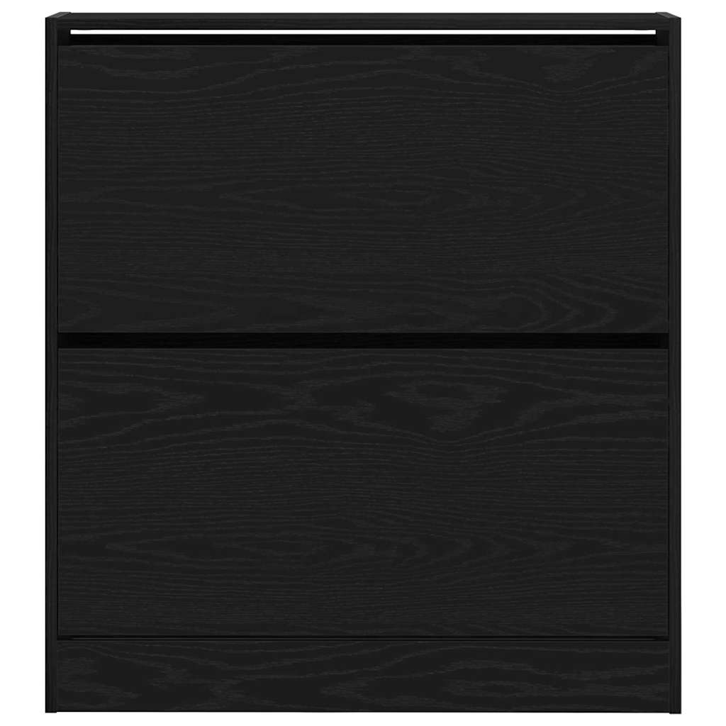 Sko Skap med hylle Svart Eik 80 x 21 x 87,5 cm Konstruert tre