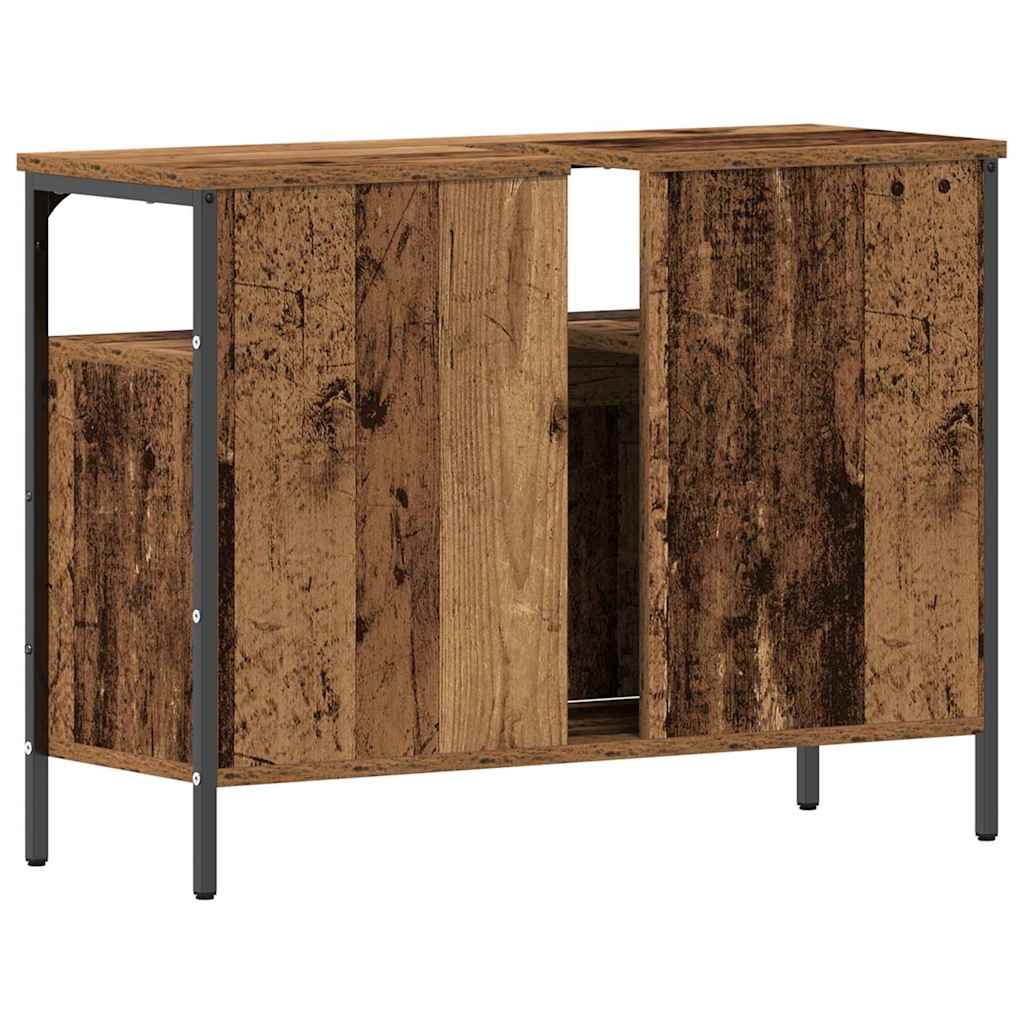 Baderomsvaskeskap Gammelt tre 80 x 30 x 60 cm Konstruert tre