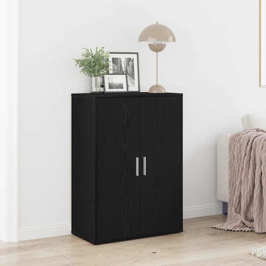 Serviesskap Svart Eik 60 x 31 x 84 cm Konstruert tre