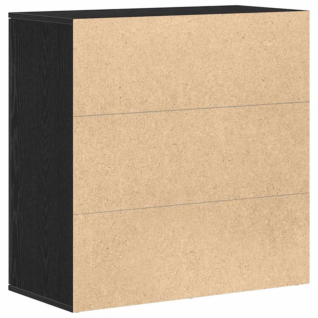 Serviesskap Svart Eik 79 x 38 x 80 cm Konstruert tre