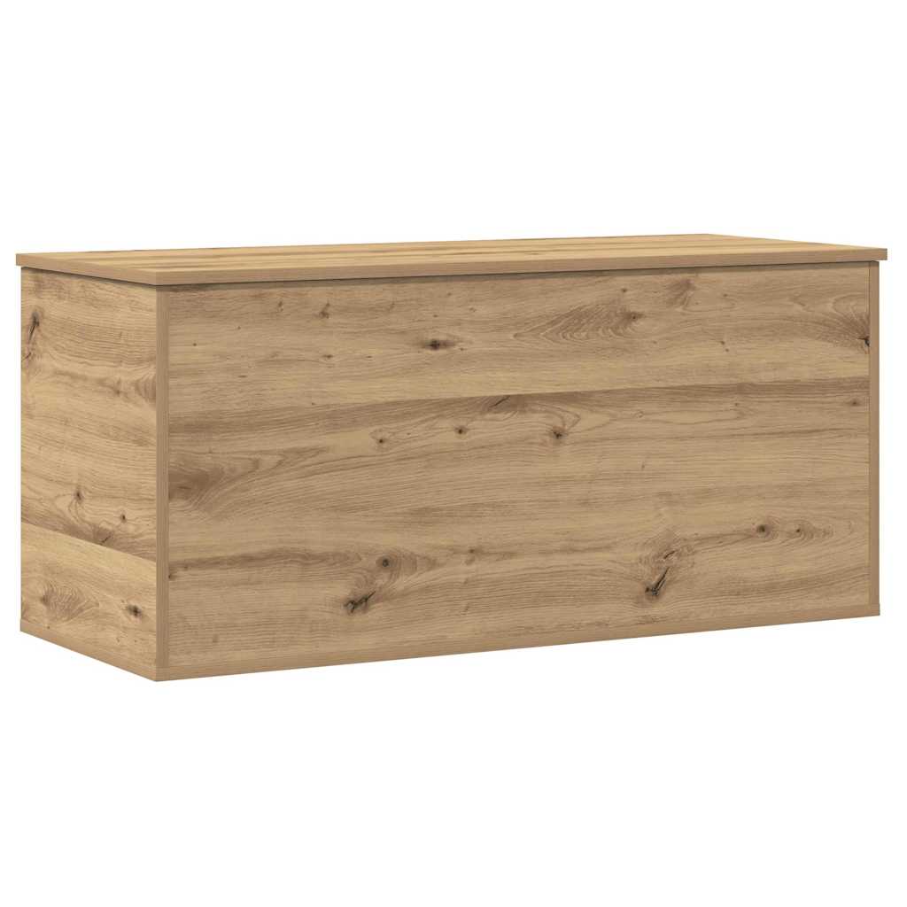 Lagringsboks artisan eik 100 x 42 x 46 cm Konstruert tre vidaXL