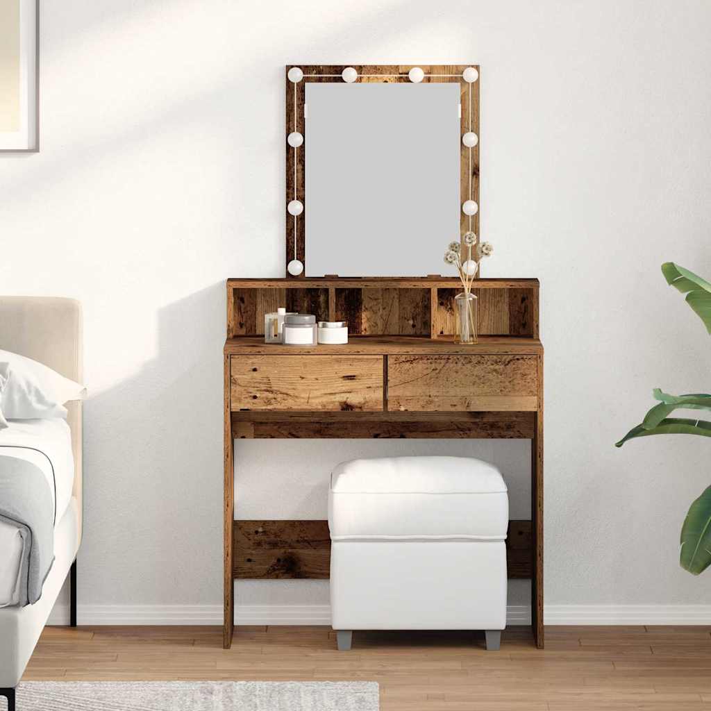 Sminkebord Gamle tre 80 x 41 x 144.5 cm Konstruert tre