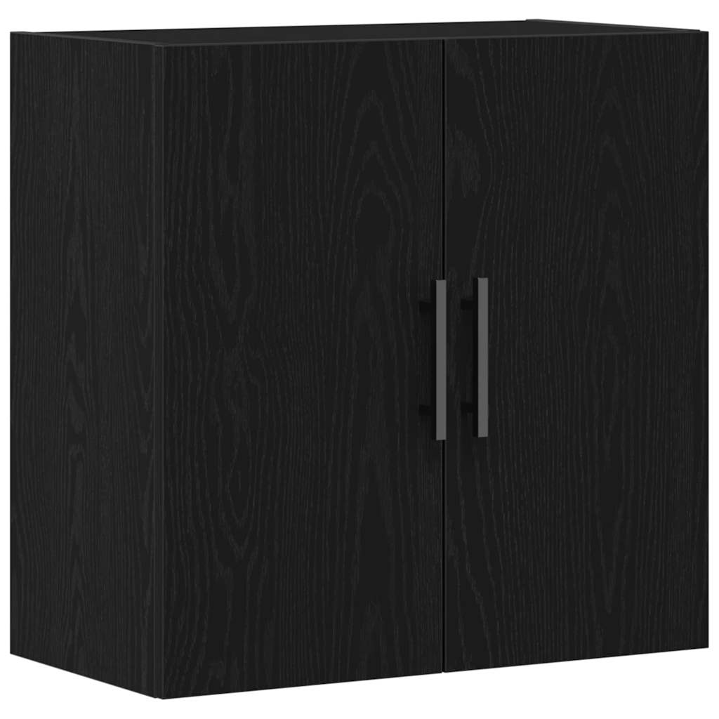 Veggskap Veggmontert Svart Eik 60 x 31,5 x 60 cm Konstruert tre