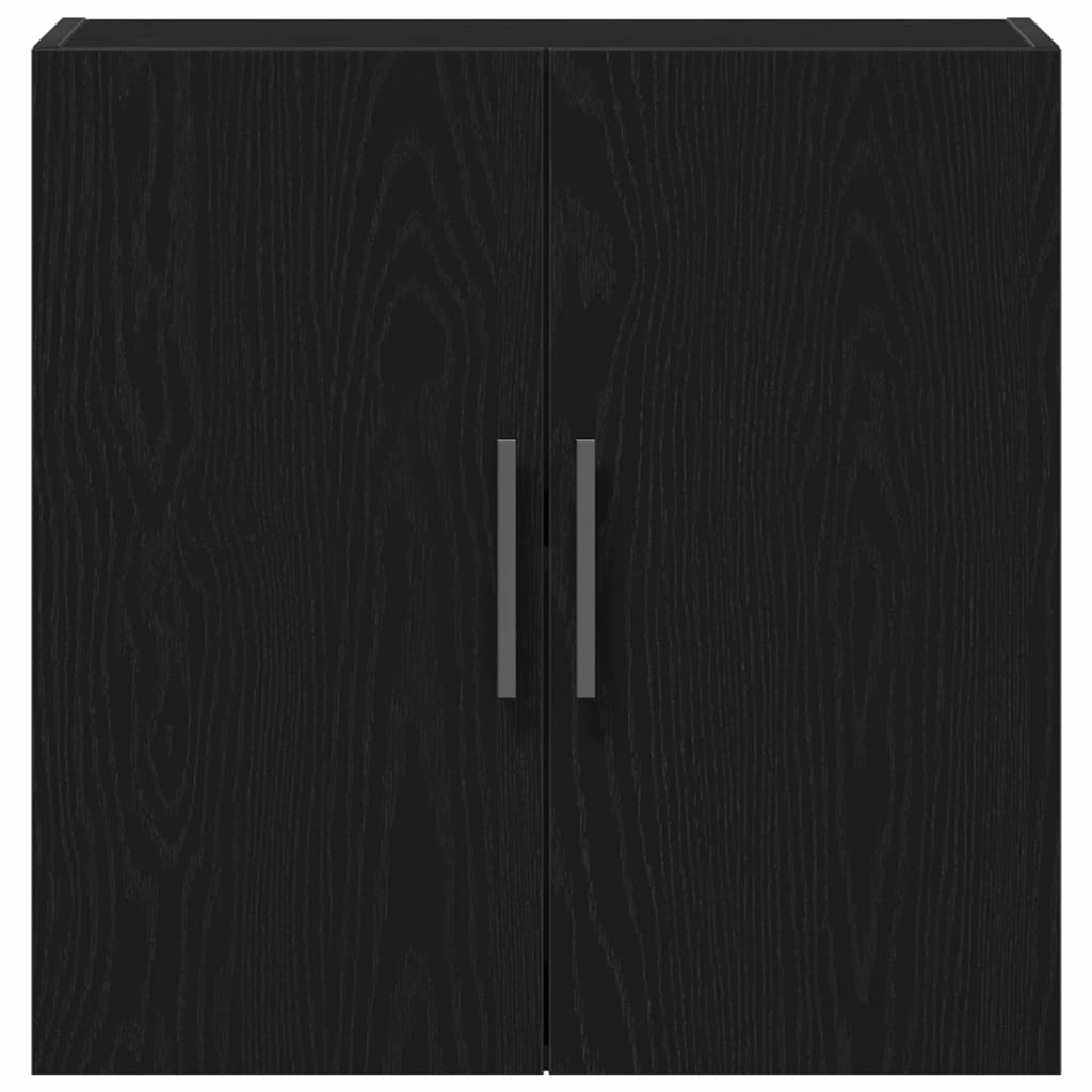 Veggskap Veggmontert Svart Eik 60 x 31,5 x 60 cm Konstruert tre