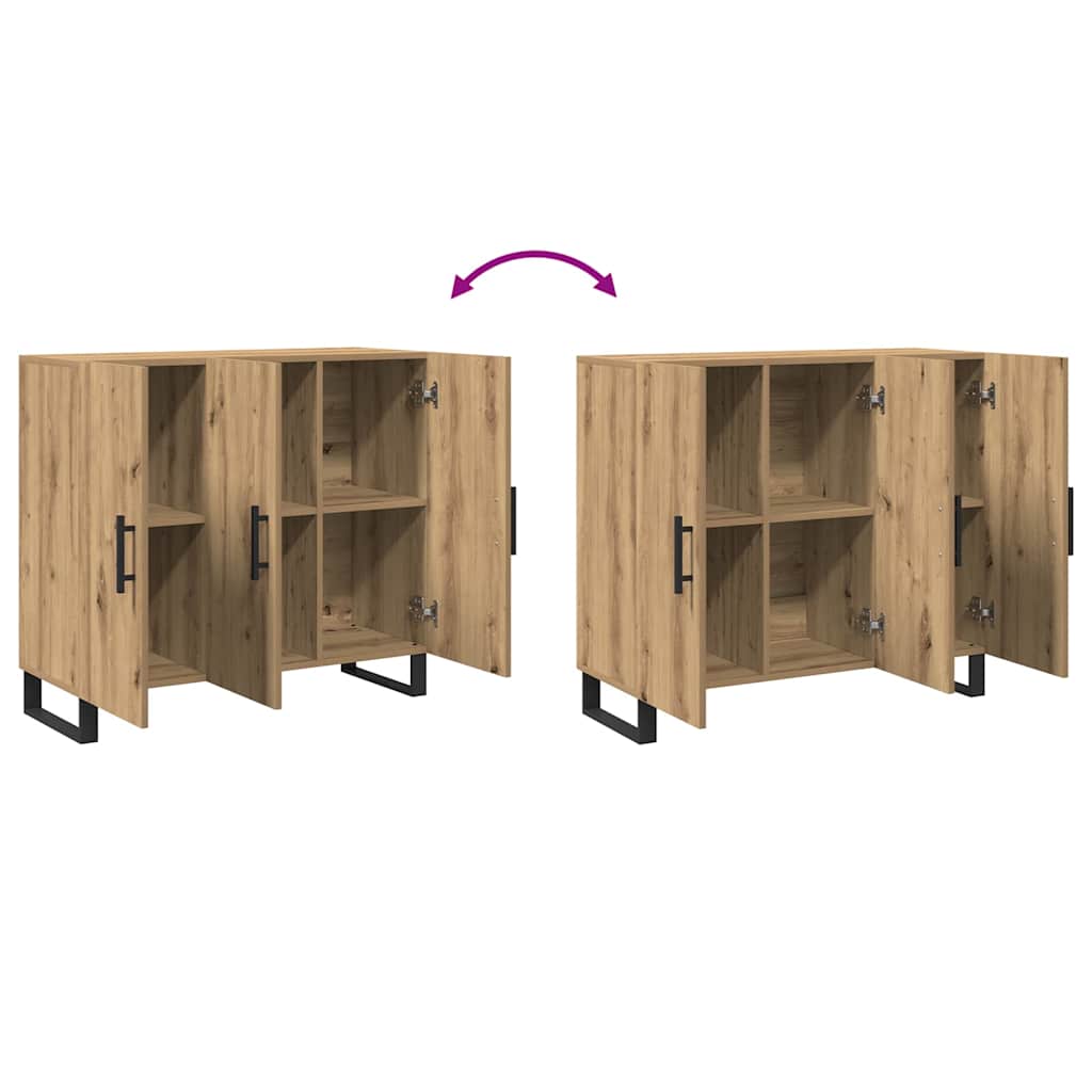 Serviesskap Artisan Eik 90 x 34 x 80 cm Konstruert tre