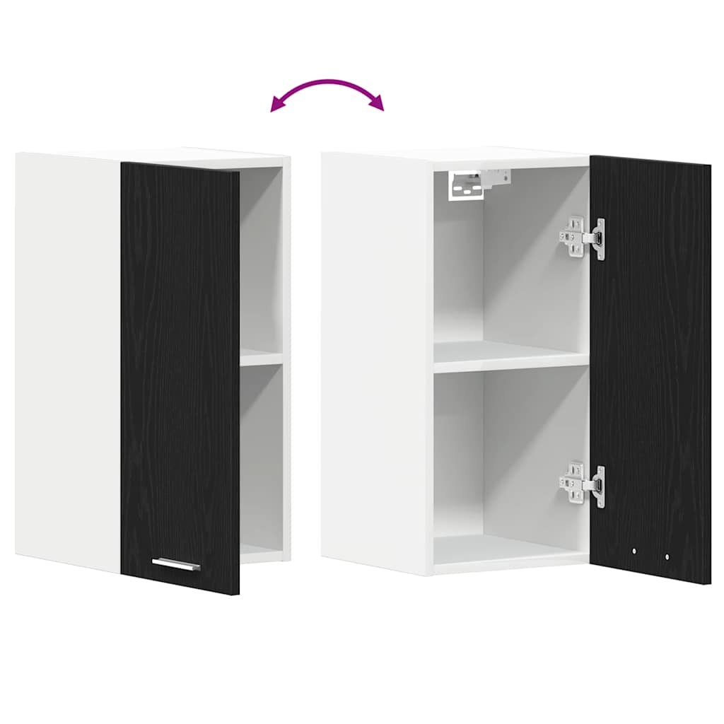 Hengeskap svart eik 30x31x60 cm konstruert tre