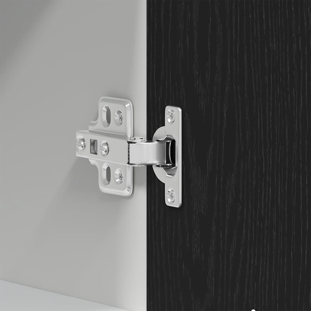 Hengeskap svart eik 40x31x60 cm konstruert tre
