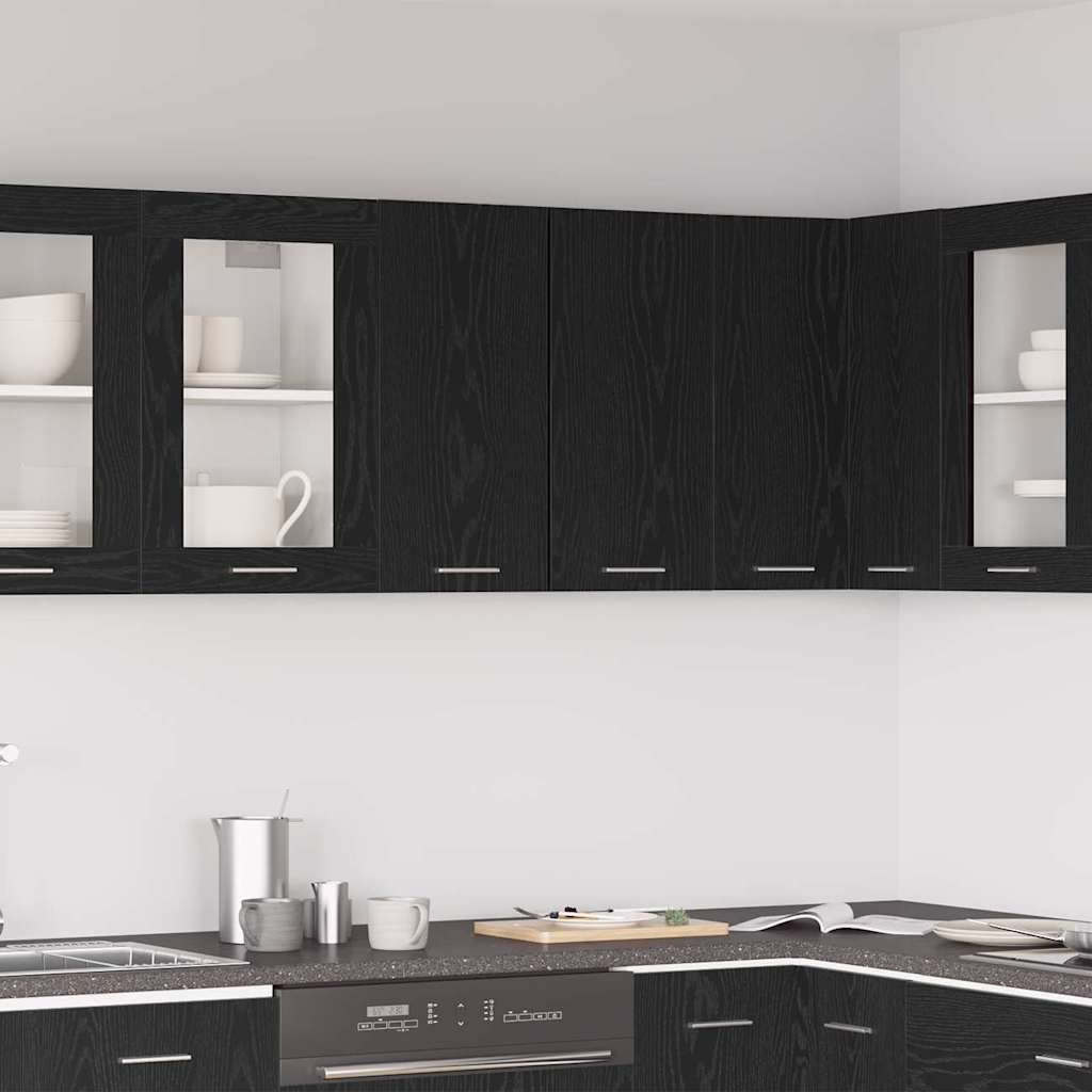 Hengende skap Lyon Svart Eik 60 x 31 x 60 cm Konstruert tre
