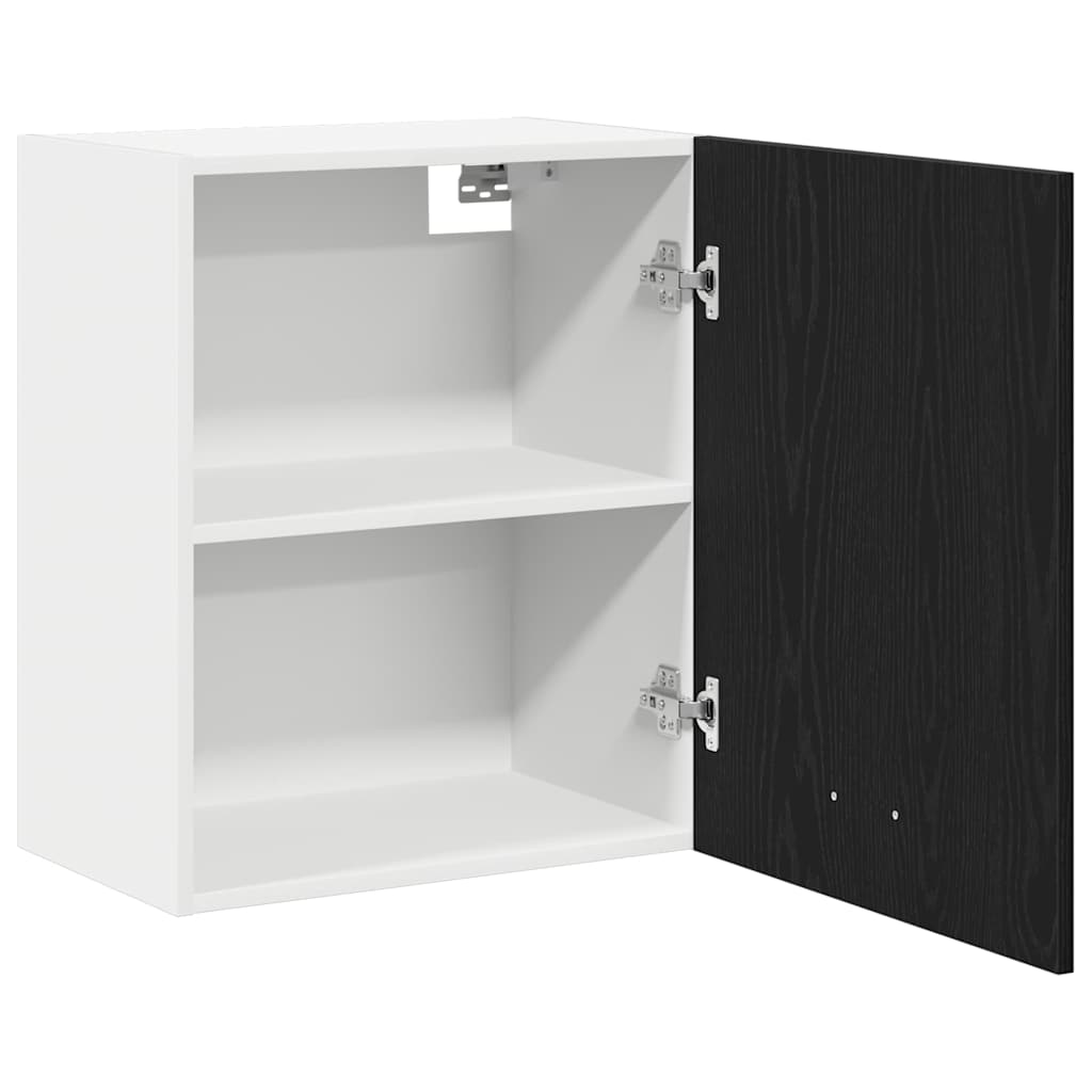 Hengende skap med hylle Lyon 2 pcs Svart Eik 50 x 31 x 60 cm