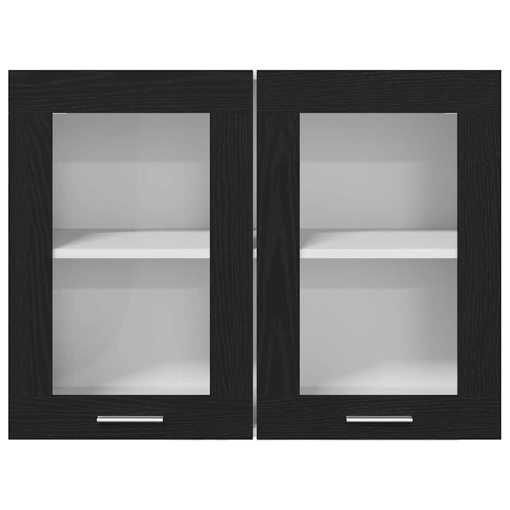 Hengende skap Lyon Svart Eik 80 x 31 x 60 cm Konstruert tre