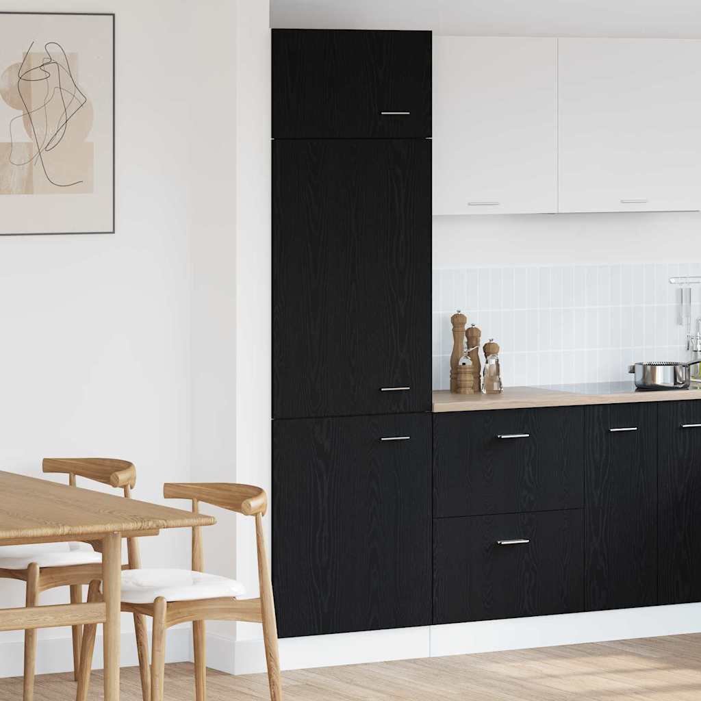 Hengende skap Lyon Svart Eik 60 x 31 x 207 cm Konstruert tre