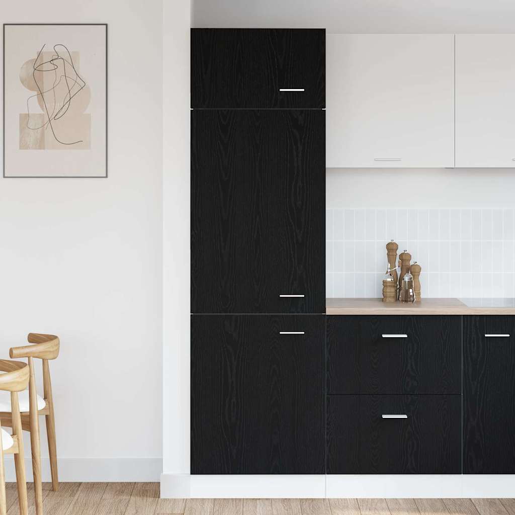 Hengende skap Lyon Svart Eik 60 x 31 x 207 cm Konstruert tre