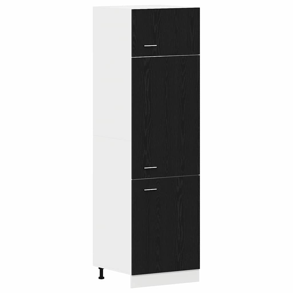 Hengende skap Lyon Svart Eik 60 x 31 x 207 cm Konstruert tre