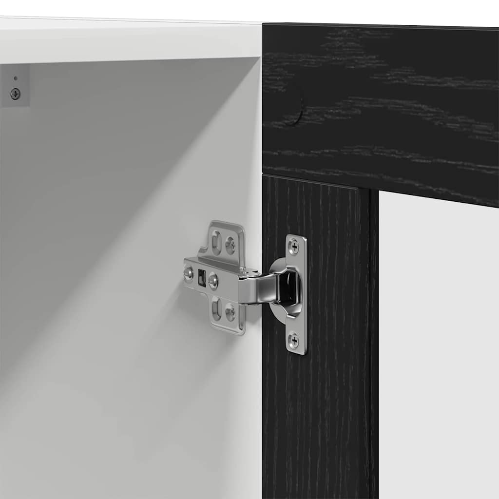 Hengende skap Svart Eik 60 x 31 x 60 cm Konstruert tre