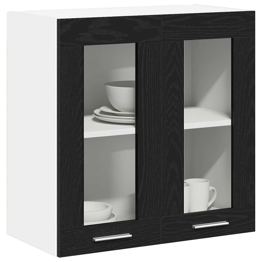 Hengende skap Svart Eik 60 x 31 x 60 cm Konstruert tre