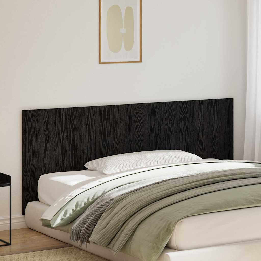 Seng Hodegjerde Svart Eik 160 x 1.5 x 80.5 cm Konstruert tre
