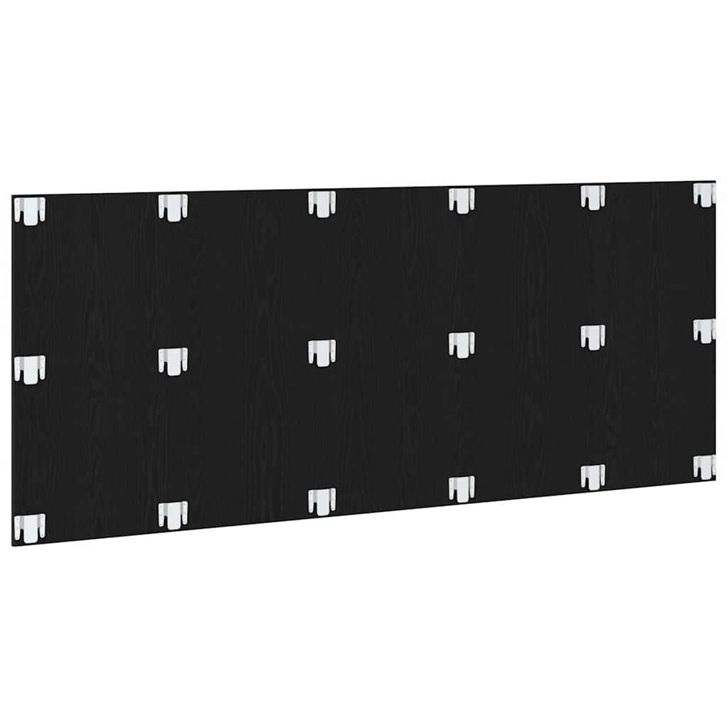 Seng Hodegjerde Svart Eik 160 x 1.5 x 80.5 cm Konstruert tre