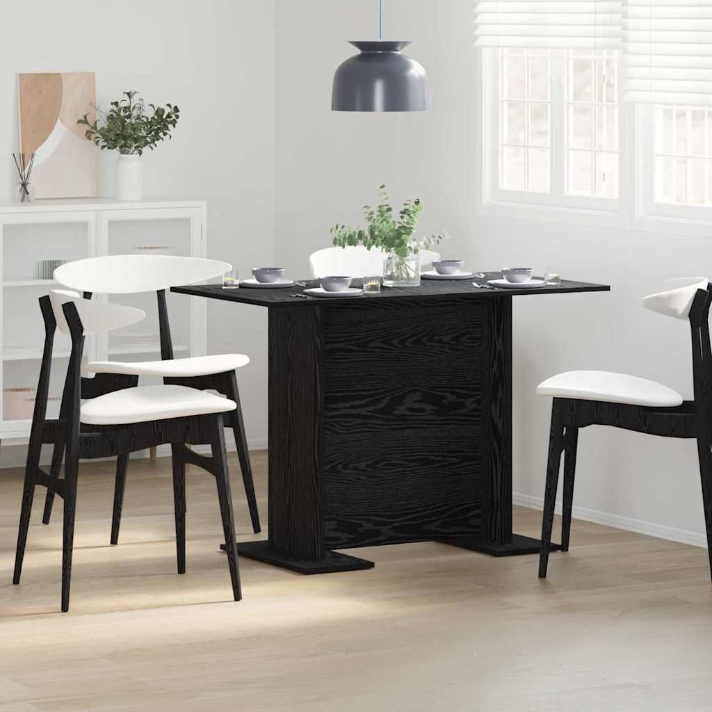 Spisebord Svart eik 110 x 60 x 75 cm Konstruert tre