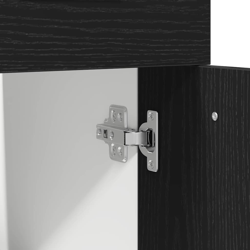 Hengende skap Svart Eik 30 x 46 x 81,5 cm Konstruert tre
