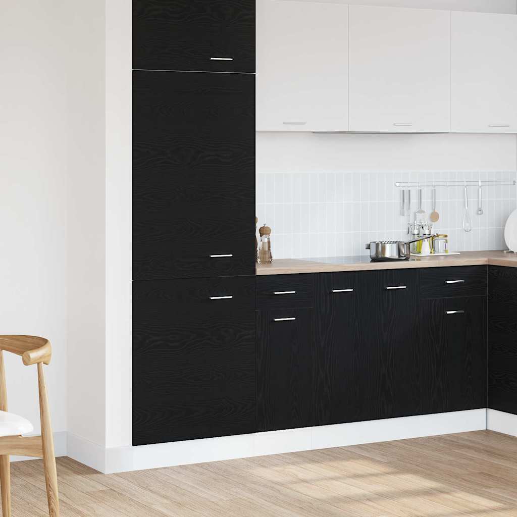 Hengende skap Svart Eik 30 x 46 x 81,5 cm Konstruert tre