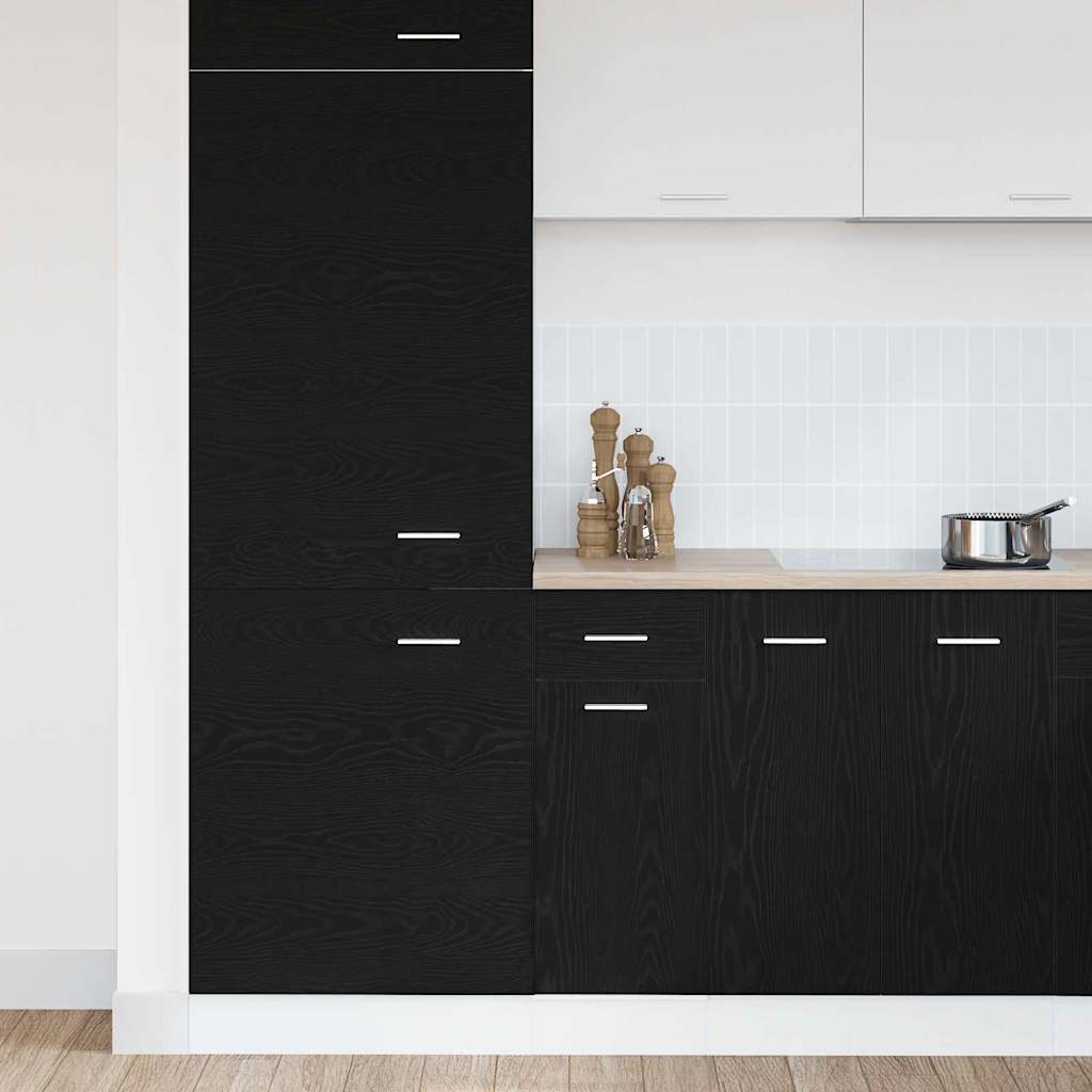 Hengende skap Svart Eik 30 x 46 x 81,5 cm Konstruert tre