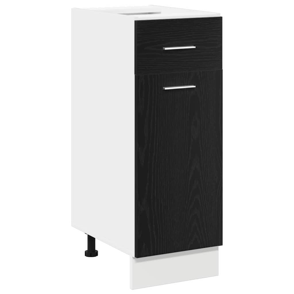 Hengende skap Svart Eik 30 x 46 x 81,5 cm Konstruert tre