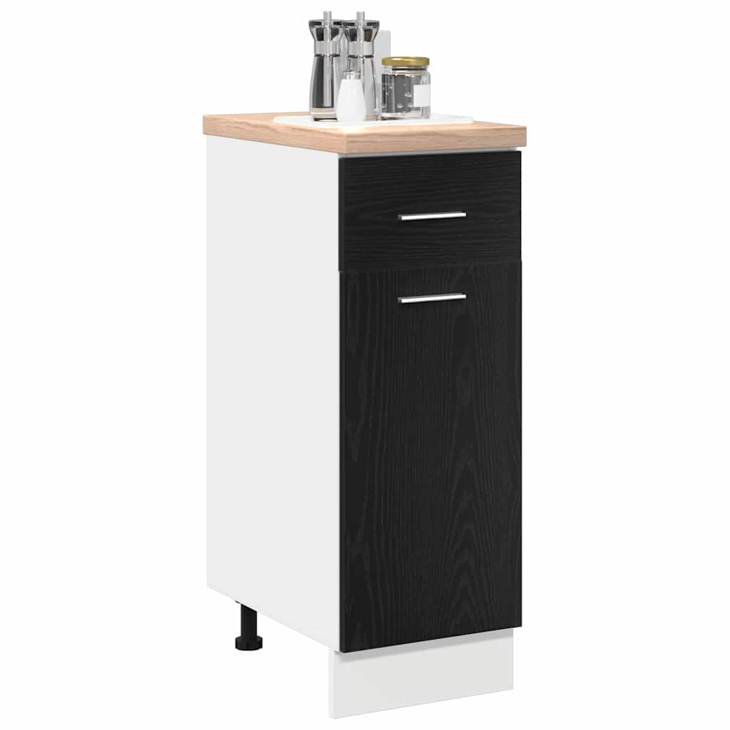 Hengende skap Svart Eik 30 x 46 x 81,5 cm Konstruert tre
