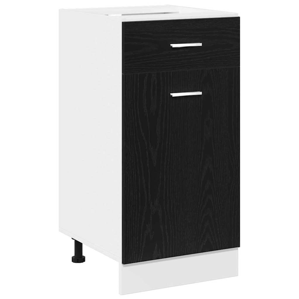 Hengende skap Svart Eik 40 x 46 x 81,5 cm Konstruert tre