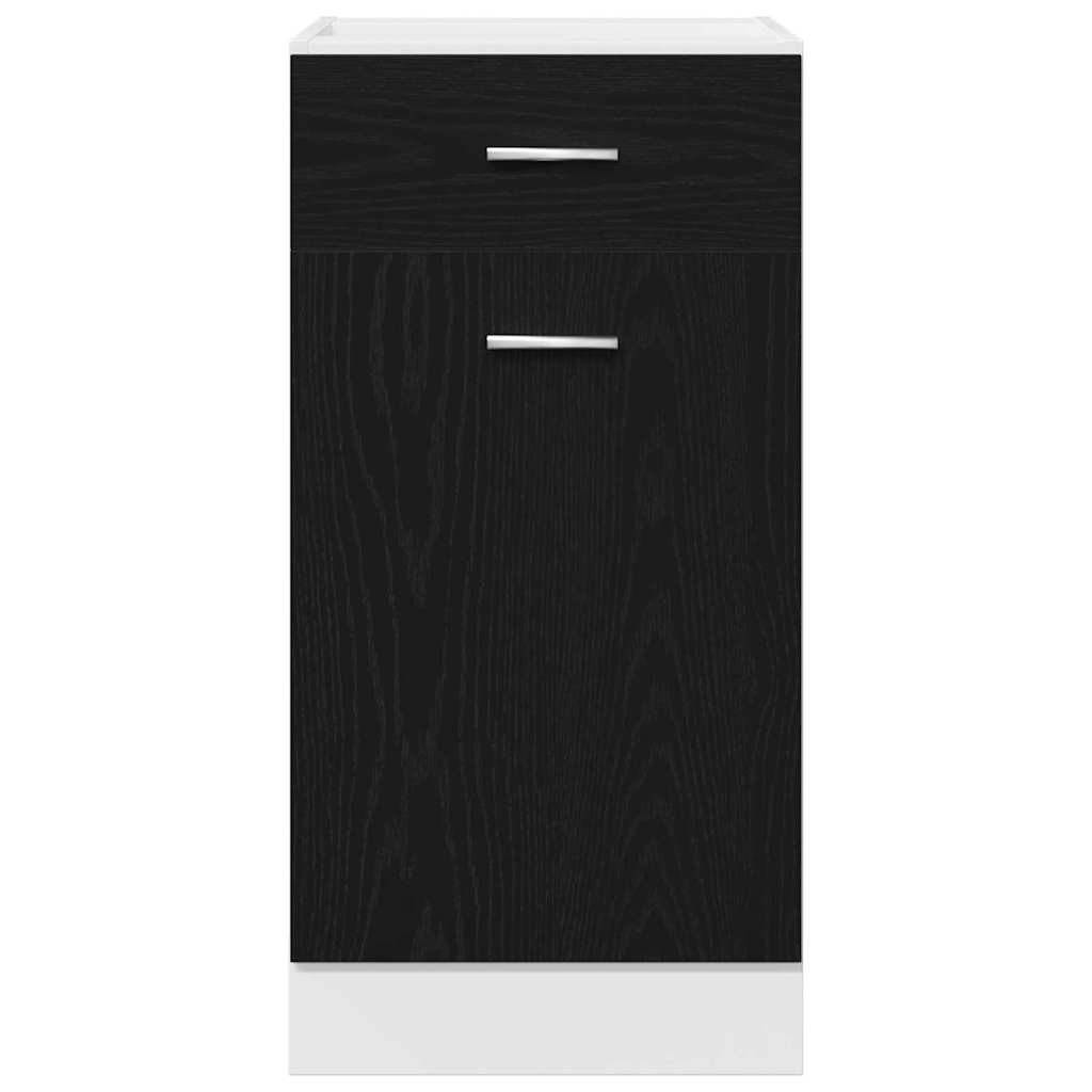 Hengende skap Svart Eik 40 x 46 x 81,5 cm Konstruert tre