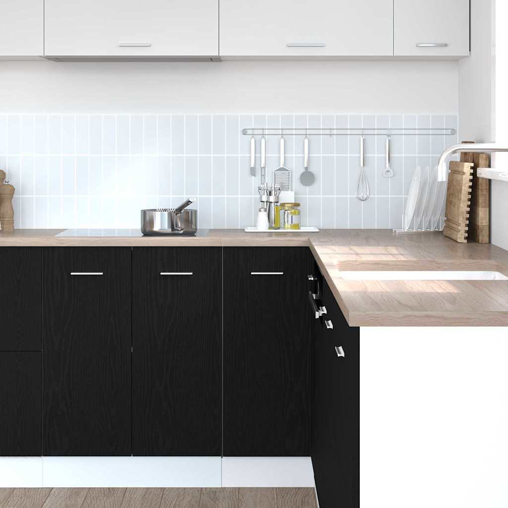 Hengende skap Svart Eik 75,5 x 75,5 x 80,5 cm Konstruert tre