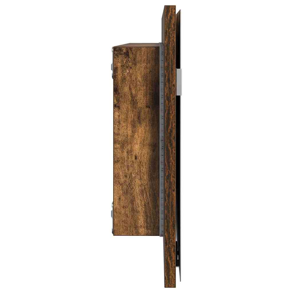 Speil Brun 80 x 37 cm Glass og konstruert tre