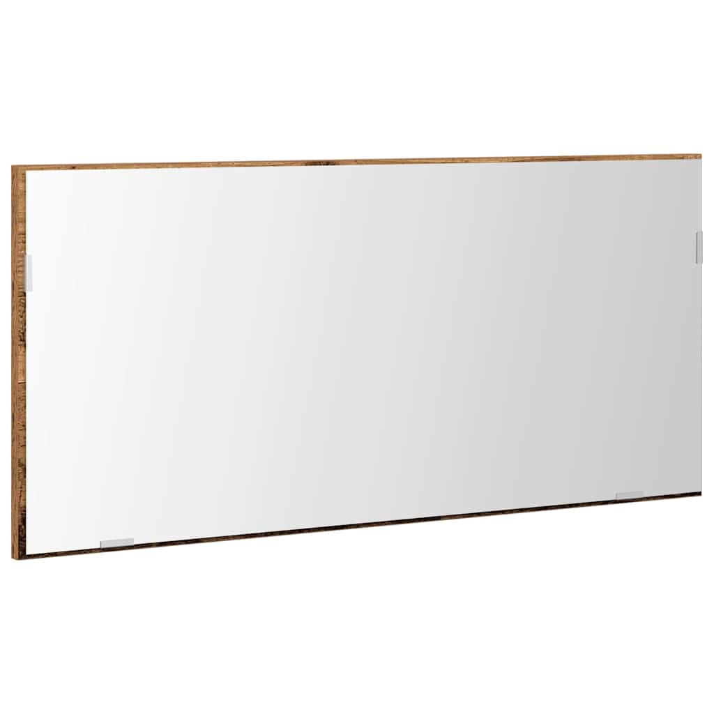 Speil med speil Gammelt tre 80 x 37 cm Glass og konstruert tre