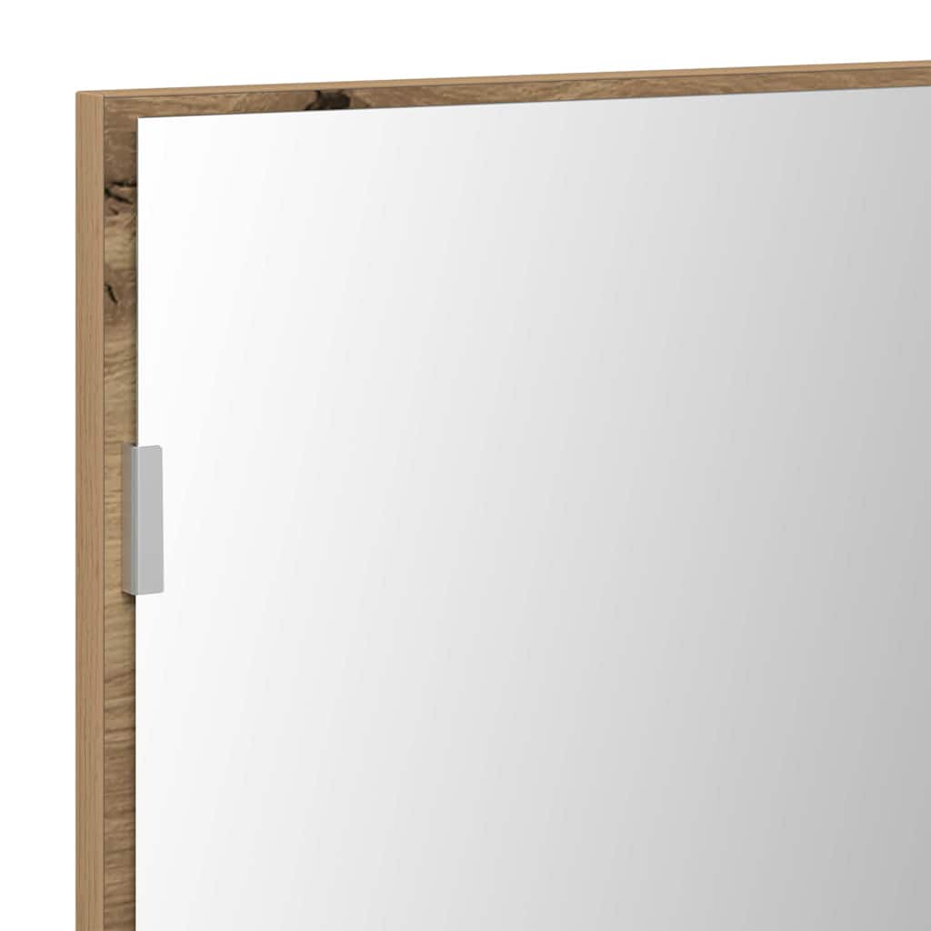 Speil med speil artisan eik 80 x 37 cm Glass og konstruert tre