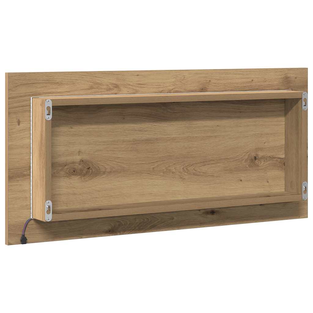 Speil med speil artisan eik 80 x 37 cm Glass og konstruert tre